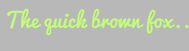 Image with Font Color C1FC79 and Background Color B8B8B8